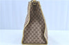 Authentic GUCCI Shoulder Tote Bag GG Canvas Leather 109101 Brown Yellow H7908