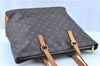 Authentic LOUIS VUITTON Monogram Cabas Mezzo Tote Bag M51151 LV H7914