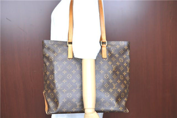 Authentic LOUIS VUITTON Monogram Cabas Mezzo Tote Bag M51151 LV H7914