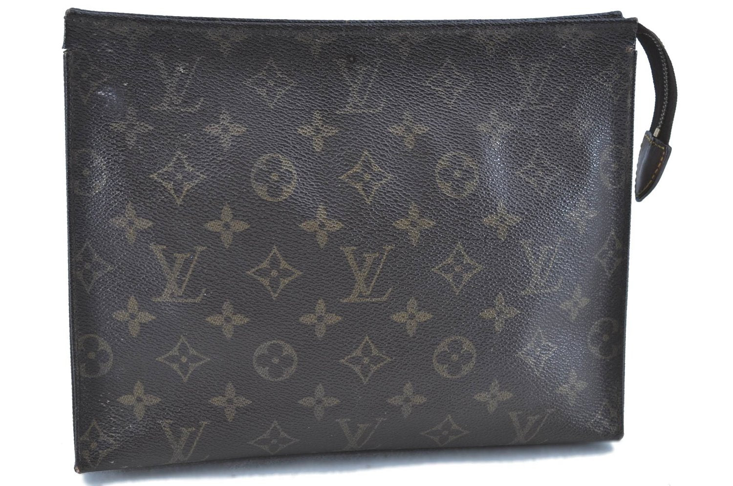 Auth LOUIS VUITTON Monogram Poche Toilette 26 Cosmetics Pouch M47542 LV H7915