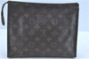 Auth LOUIS VUITTON Monogram Poche Toilette 26 Cosmetics Pouch M47542 LV H7915