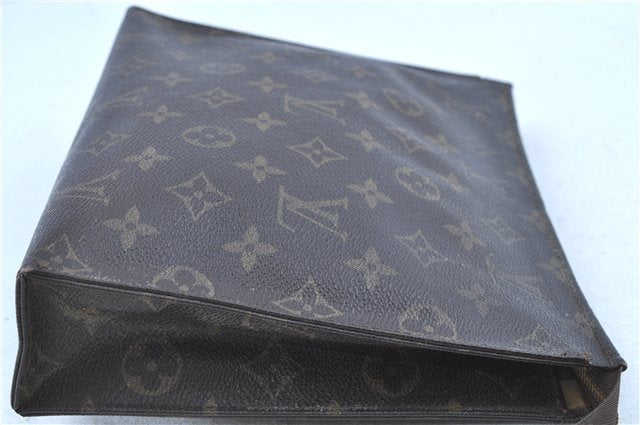 Auth LOUIS VUITTON Monogram Poche Toilette 26 Cosmetics Pouch M47542 LV H7915