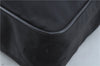 Authentic PRADA Nylon Leather Shoulder Cross Body Bag Black H7920