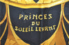 Authentic HERMES Carre 90 Scarf "PRiNCES DU SOLEiLLEVANT" Silk Black H7921