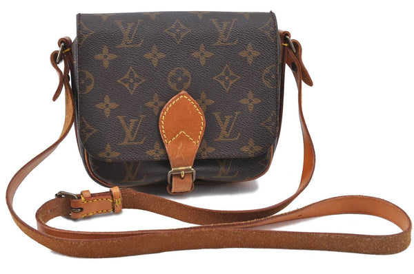 Auth LOUIS VUITTON Monogram Cartouchiere PM Shoulder Cross Bag M51254 LV H7929