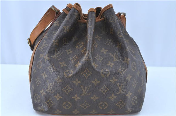 Authentic LOUIS VUITTON Monogram Petit Noe Shoulder Bag M42226 LV H7930