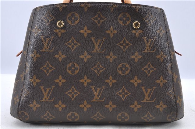 Authentic LOUIS VUITTON Monogram Montaigne GM 2Way Hand Bag M41055 LV H7931