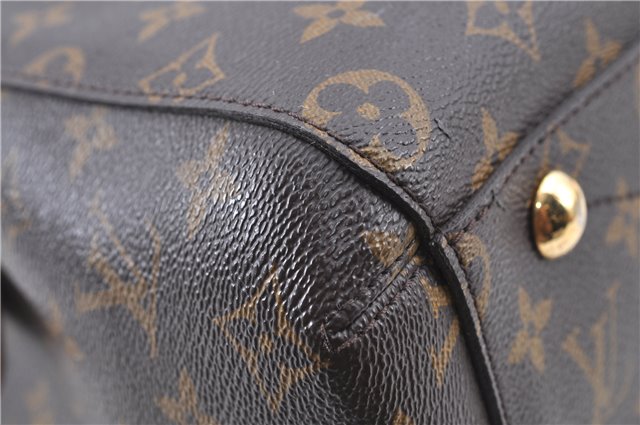 Authentic LOUIS VUITTON Monogram Montaigne GM 2Way Hand Bag M41055 LV H7931