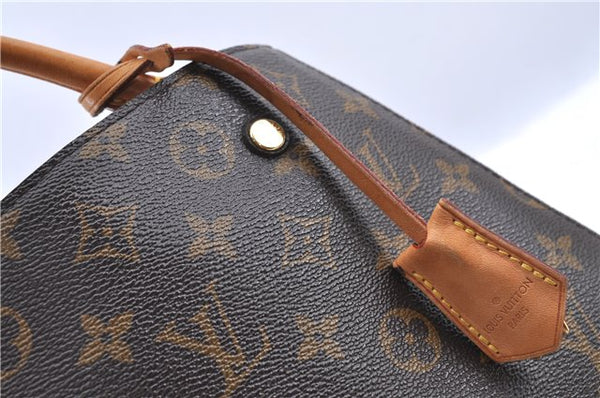 Authentic LOUIS VUITTON Monogram Montaigne GM 2Way Hand Bag M41055 LV H7931