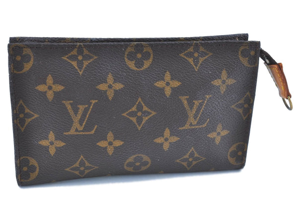 Authentic LOUIS VUITTON Monogram Pouch For Bucket PM LV H7936