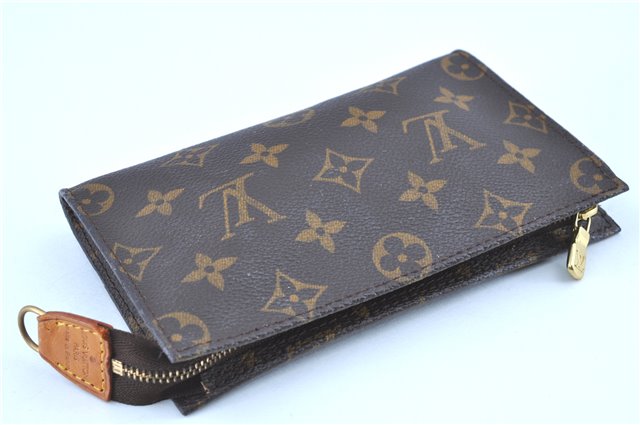 Authentic LOUIS VUITTON Monogram Pouch For Bucket PM LV H7936