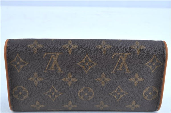 Authentic LOUIS VUITTON Monogram Pochette Twin PM Shoulder Bag M51854 Box H7938