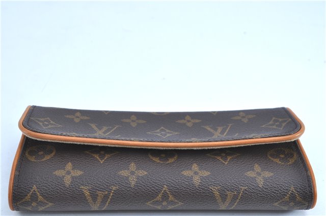Authentic LOUIS VUITTON Monogram Pochette Twin PM Shoulder Bag M51854 Box H7938