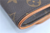 Authentic LOUIS VUITTON Monogram Pochette Twin PM Shoulder Bag M51854 Box H7938