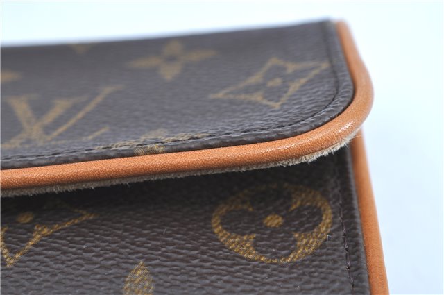 Authentic LOUIS VUITTON Monogram Pochette Twin PM Shoulder Bag M51854 Box H7938