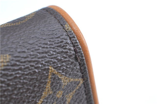 Authentic LOUIS VUITTON Monogram Pochette Twin PM Shoulder Bag M51854 Box H7938