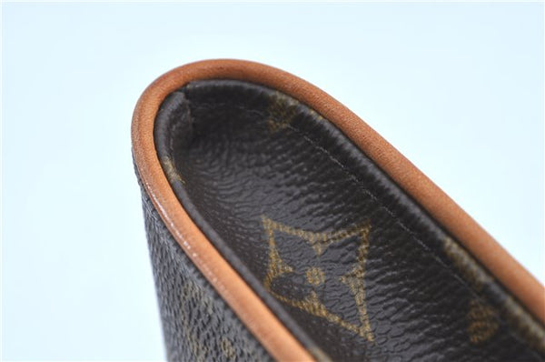 Authentic LOUIS VUITTON Monogram Pochette Twin PM Shoulder Bag M51854 Box H7938