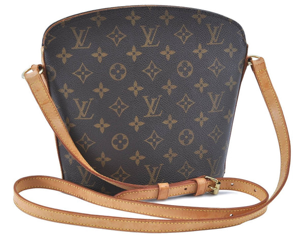 Authentic LOUIS VUITTON Monogram Drouot Shoulder Cross Body Bag M51290 LV H7944