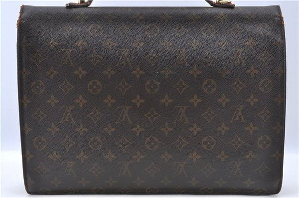 LOUIS VUITTON Monogram Porte Documents Bandouliere M53338 Briefcase Junk H7950