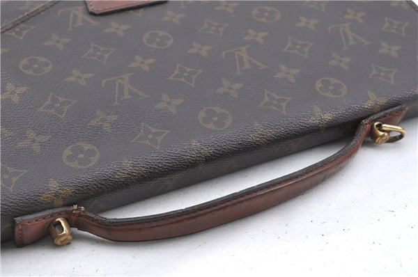 LOUIS VUITTON Monogram Porte Documents Bandouliere M53338 Briefcase Junk H7950