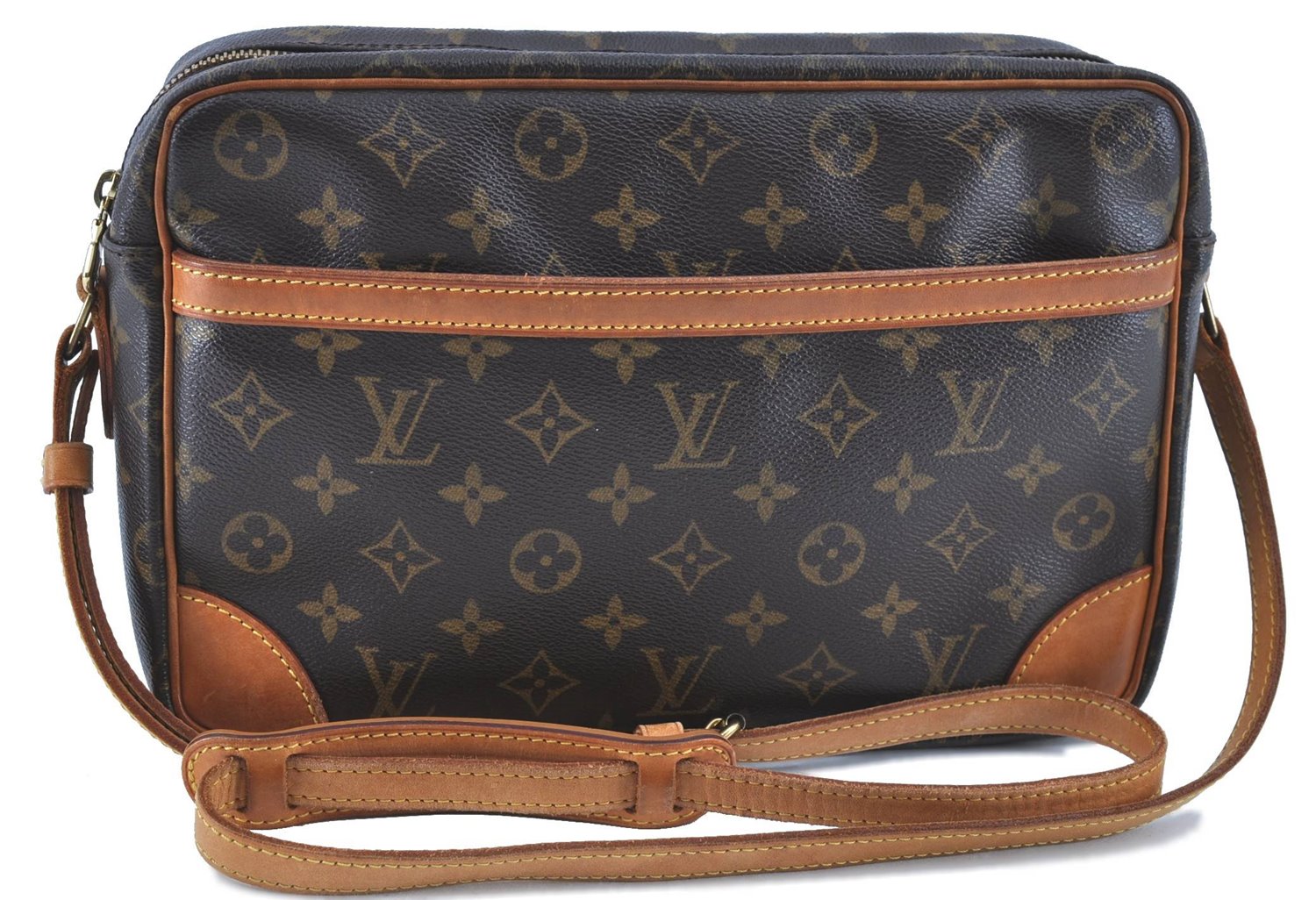 Auth LOUIS VUITTON Monogram Trocadero 30 Shoulder Cross Body Bag M51272 LV H7964
