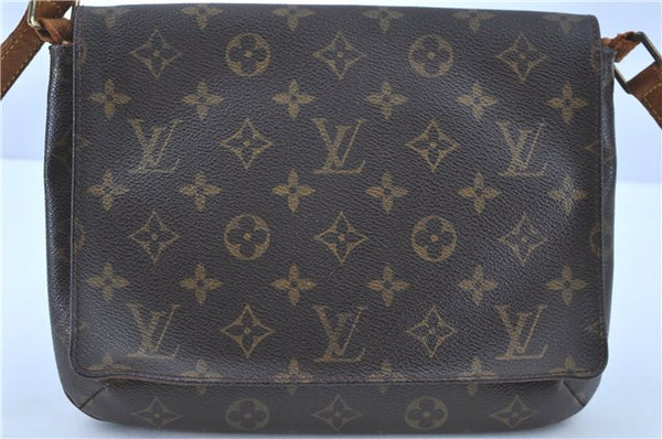 Auth LOUIS VUITTON Monogram Musette Tango M51388 Shoulder Cross Body Bag H7974