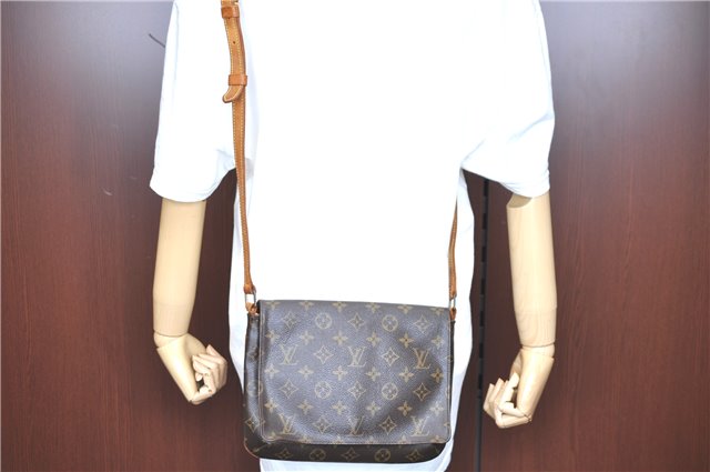 Auth LOUIS VUITTON Monogram Musette Tango M51388 Shoulder Cross Body Bag H7974