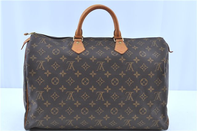 Authentic LOUIS VUITTON Monogram Speedy 40 Hand Bag M41522 LV H7992