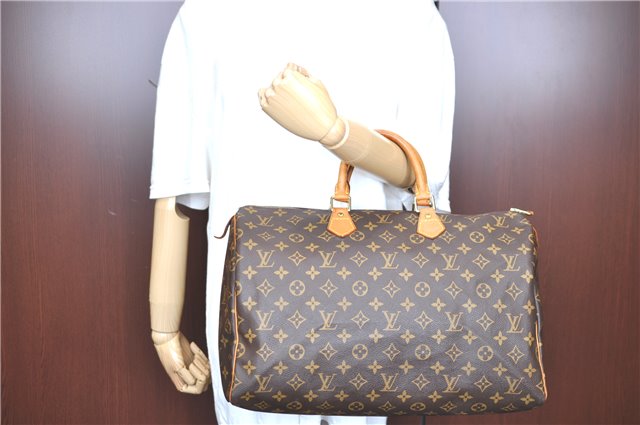 Authentic LOUIS VUITTON Monogram Speedy 40 Hand Bag M41522 LV H7992