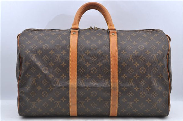 Authentic LOUIS VUITTON Monogram Keepall 50 Boston Bag M41426 LV H7993