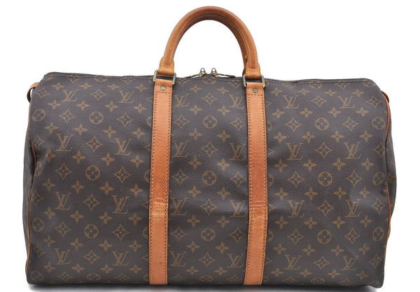 Authentic LOUIS VUITTON Monogram Keepall 50 Boston Bag M41426 LV H7994