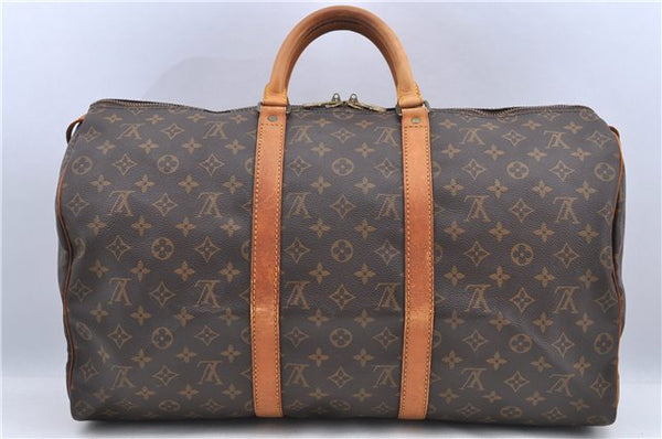 Authentic LOUIS VUITTON Monogram Keepall 50 Boston Bag M41426 LV H7994