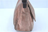 Authentic FENDI Mamma Baguette Shoulder Hand Bag Suede Leather Pink H7998