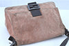 Authentic FENDI Mamma Baguette Shoulder Hand Bag Suede Leather Pink H7998