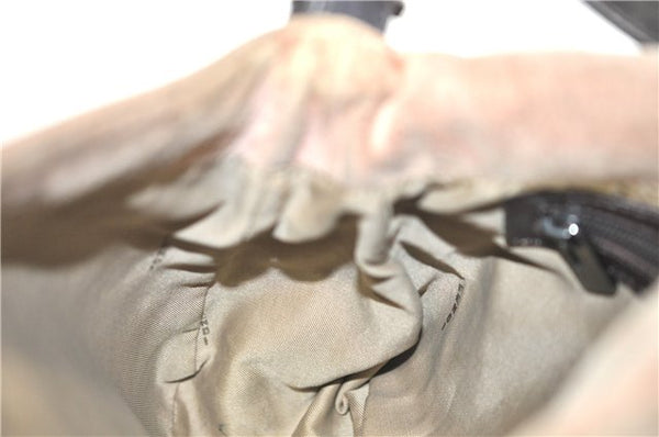 Authentic FENDI Mamma Baguette Shoulder Hand Bag Suede Leather Pink H7998