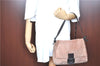 Authentic FENDI Mamma Baguette Shoulder Hand Bag Suede Leather Pink H7998