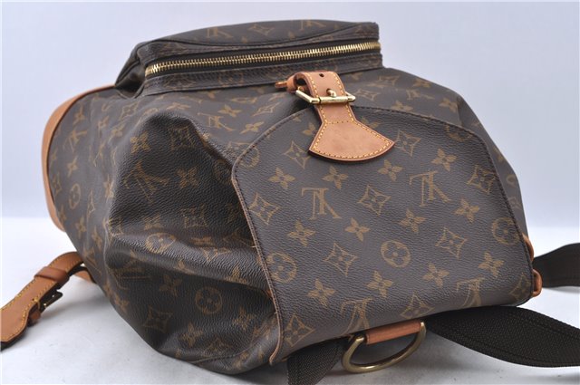 Authentic LOUIS VUITTON Monogram Montsouris GM Backpack M51135 LV H8001