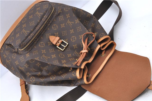 Authentic LOUIS VUITTON Monogram Montsouris GM Backpack M51135 LV H8001