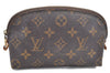 Authentic LOUIS VUITTON Monogram Pochette Cosmetic Pouch M47515 LV Junk H8007