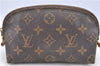 Authentic LOUIS VUITTON Monogram Pochette Cosmetic Pouch M47515 LV Junk H8007