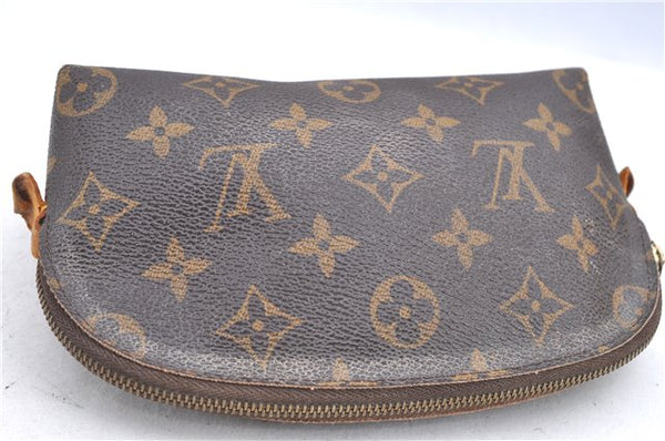 Authentic LOUIS VUITTON Monogram Pochette Cosmetic Pouch M47515 LV Junk H8007