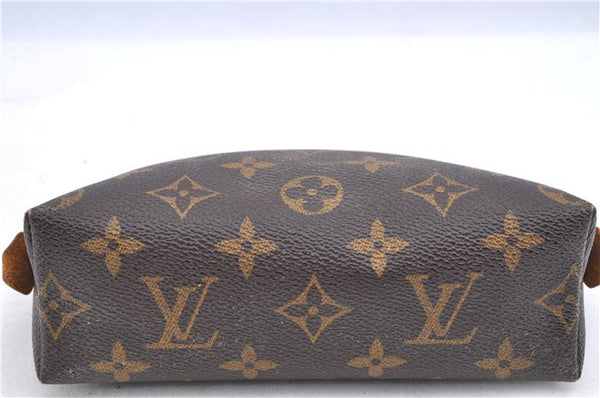 Authentic LOUIS VUITTON Monogram Pochette Cosmetic Pouch M47515 LV Junk H8007