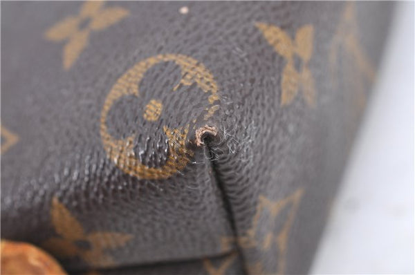 Authentic LOUIS VUITTON Monogram Pochette Cosmetic Pouch M47515 LV Junk H8007