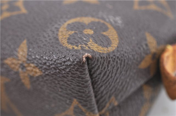 Authentic LOUIS VUITTON Monogram Pochette Cosmetic Pouch M47515 LV Junk H8007