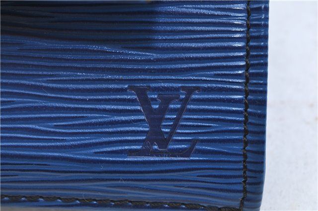 Authentic LOUIS VUITTON Epi Iena 32 Clutch Bag Blue M52715 LV H8011