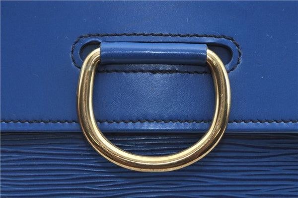 Authentic LOUIS VUITTON Epi Iena 32 Clutch Bag Blue M52715 LV H8011