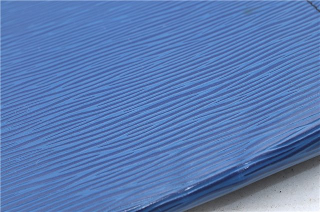 Authentic LOUIS VUITTON Epi Iena 32 Clutch Bag Blue M52715 LV H8011