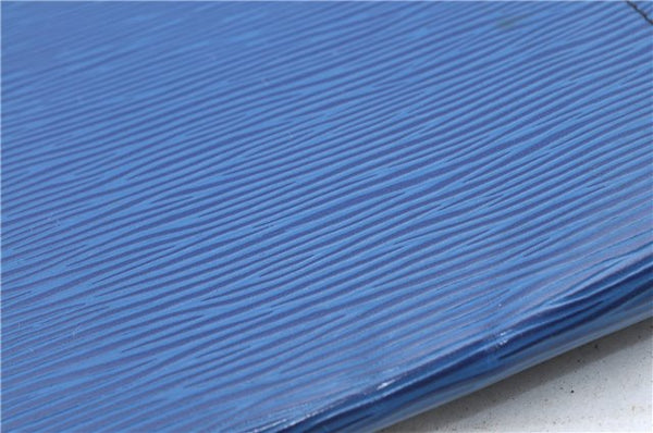 Authentic LOUIS VUITTON Epi Iena 32 Clutch Bag Blue M52715 LV H8011