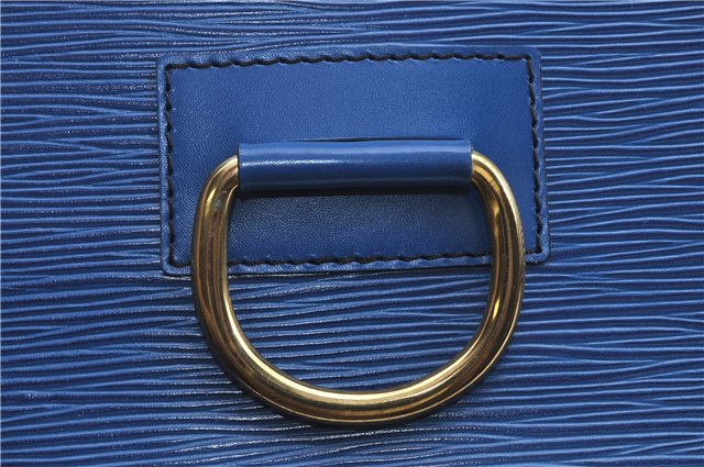 Authentic LOUIS VUITTON Epi Iena 32 Clutch Bag Blue M52715 LV H8011