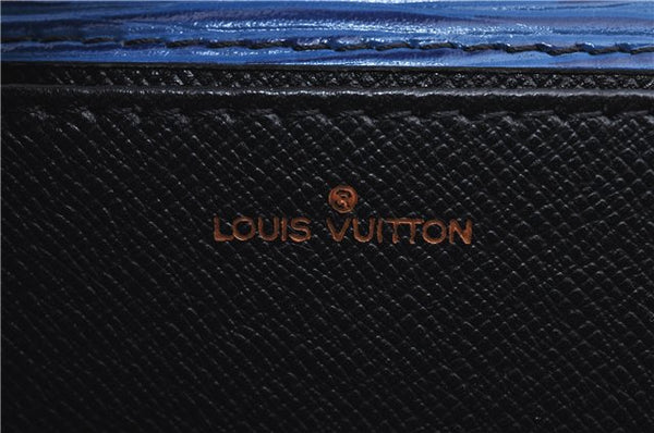 Authentic LOUIS VUITTON Epi Iena 32 Clutch Bag Blue M52715 LV H8011